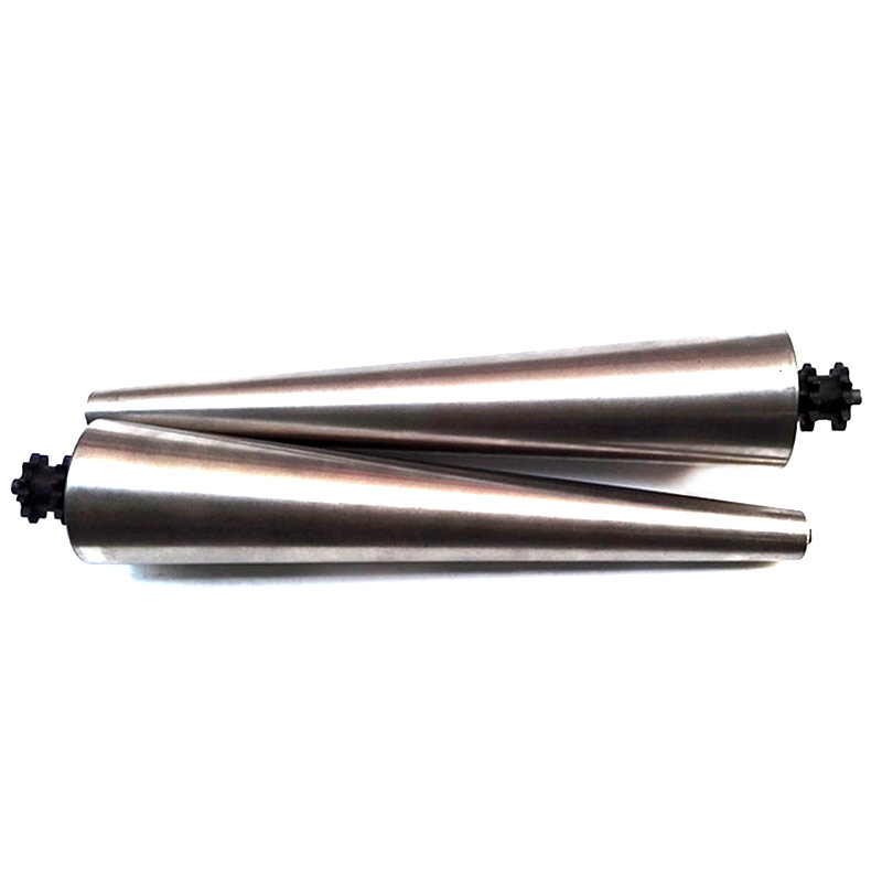Conical cone roller curved roller conveyor Conical electric roller PLC control Conical sleeve electric roller