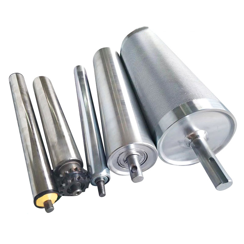 Electric roller built-in motor AC 220V 380V DC 24V 48V stainless steel roller power rubber coated roller