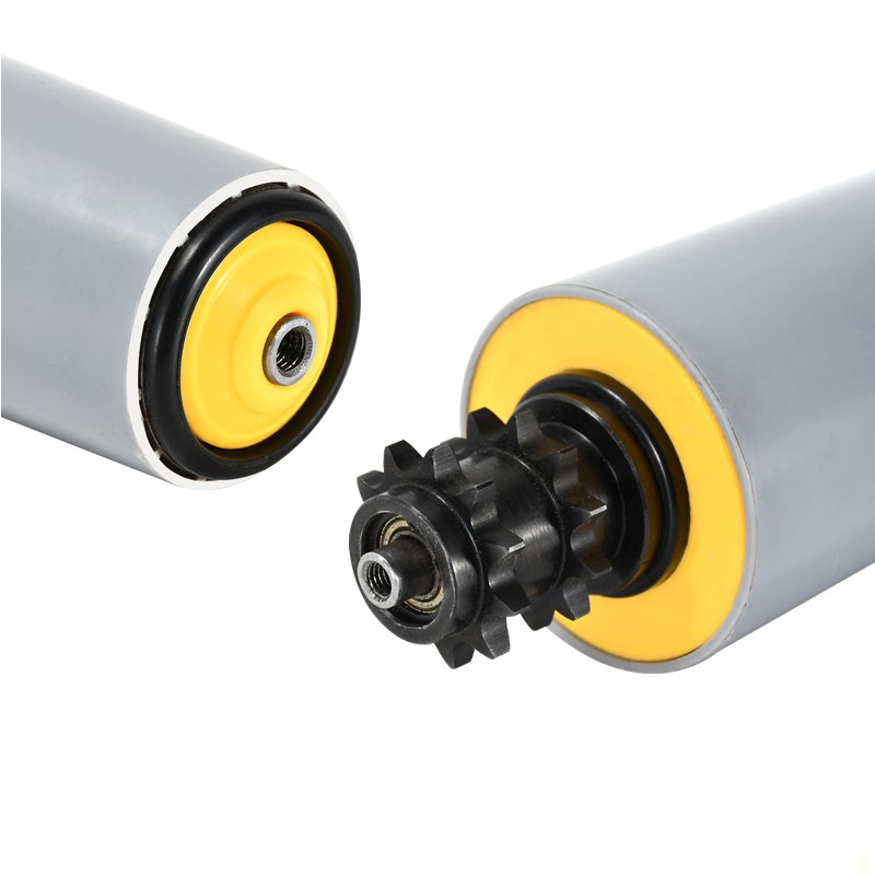 Small chain wheel Electric roller diameter 38/50/60/76 Synchronous belt Multi wedge belt O-ring chain wheel Galvanized power roller